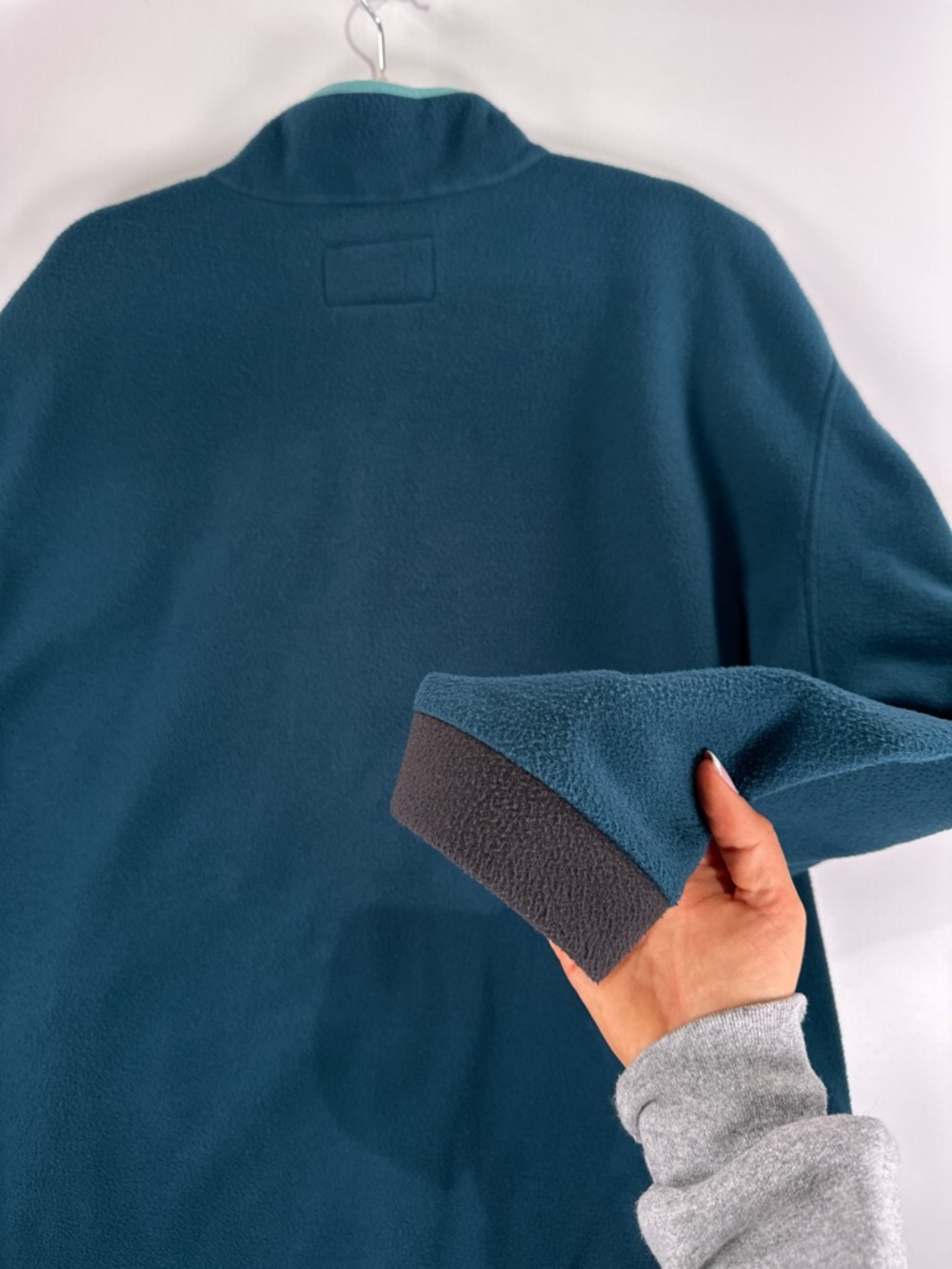 REI Co-op Mens XLT Polartec Fleece Full Zip Jacket Gorpcore Teal - Picture 12 of 14